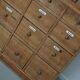 Large antique German pine apothecary cabinet / vitrine early 20th century
