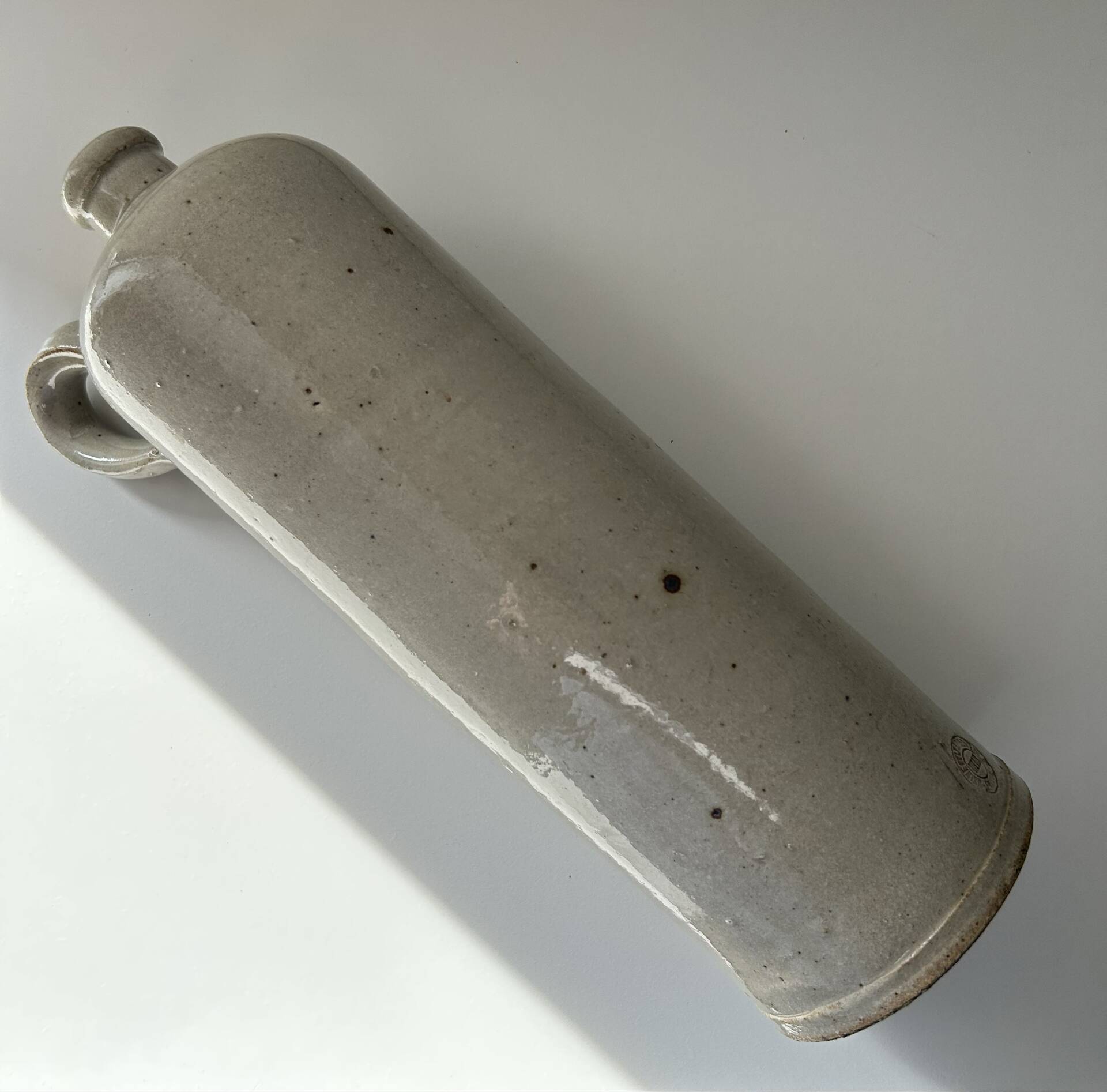 Large stoneware bottle