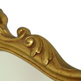 Classic Gold Leaf Mirror Crested Mirror Baroque Style 75cm