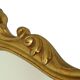 Classic Gold Leaf Mirror Crested Mirror Baroque Style 75cm