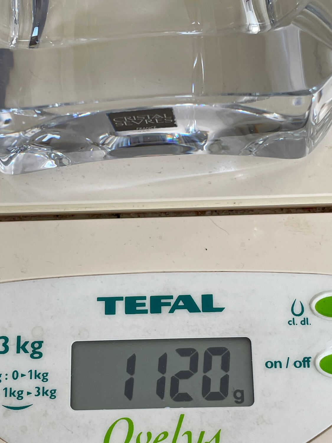 Sevres crystal ashtray