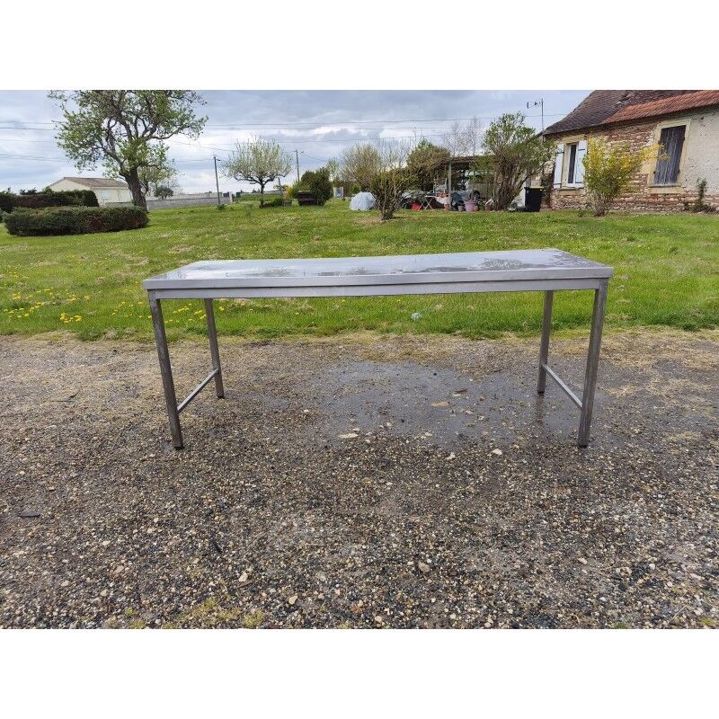 Stainless steel communal table