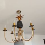 Pineapple chandelier from the 70'S in brass