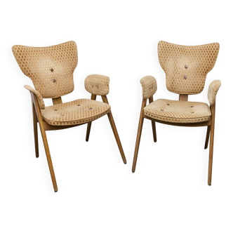 Pair of Lounge chairs by Roger Landault, ABC edition, 1950.