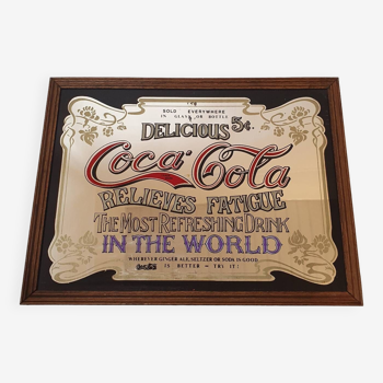 Miroir publicitaire Coca Cola