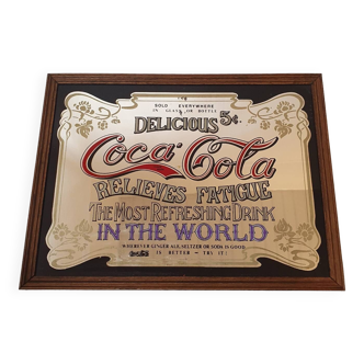 Miroir publicitaire Coca Cola