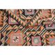 1970s Turkish Oushak Handmade Wool Cotton Orange Runner Rug 103x325