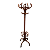 Wooden parrot coat rack