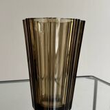 Smoked glass vase
