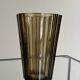 Smoked glass vase