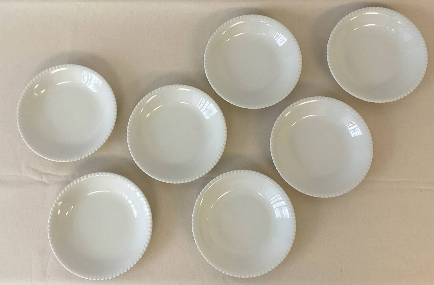 Set of vintage deep plates Luneville Badonviller France decor Ven