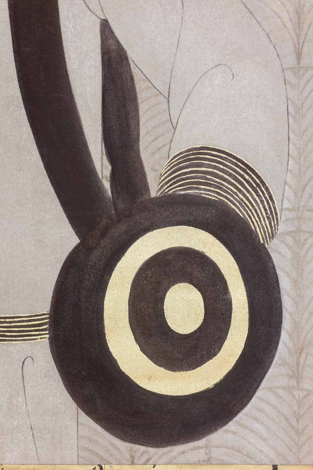 Art Deco style painted canvas. Contemporary work.