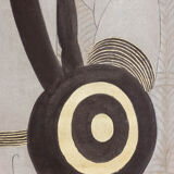 Art Deco style painted canvas. Contemporary work.