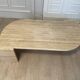 Drop of water coffee table in travertine, 1970