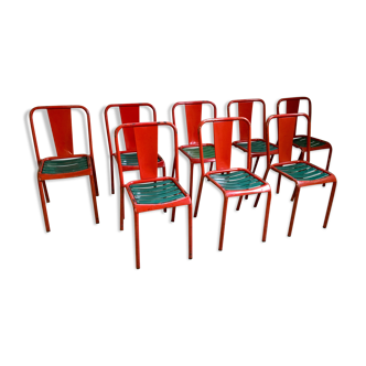 Set of 8 chairs Tolix T4