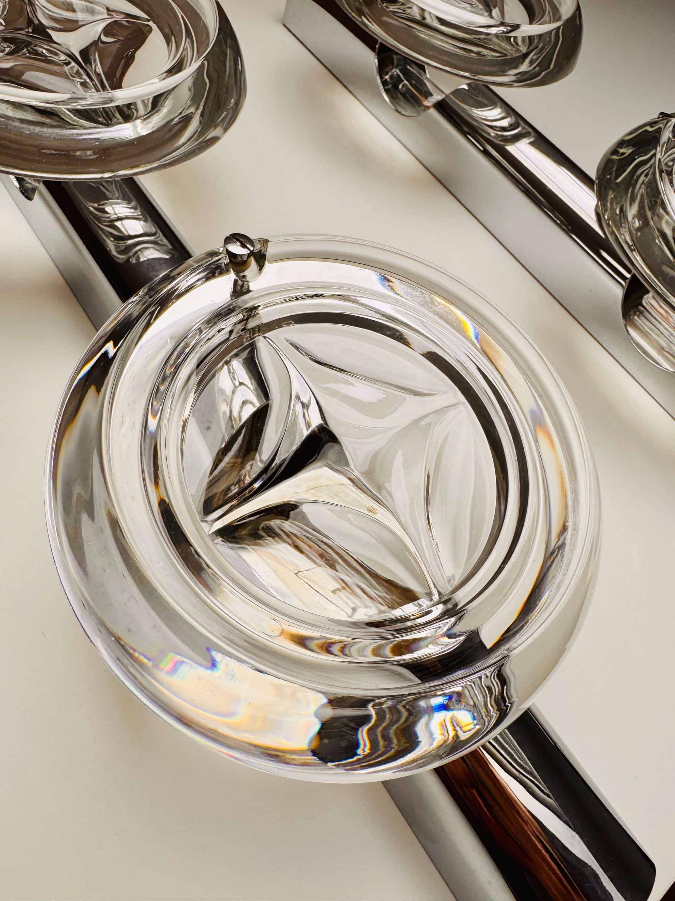 Pair of Space Age 70s double wall lights