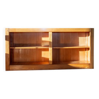 Library/low minimalist sideboard in elm, 1980