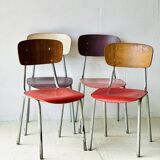 Chaises d'école Bistro, lot de 4