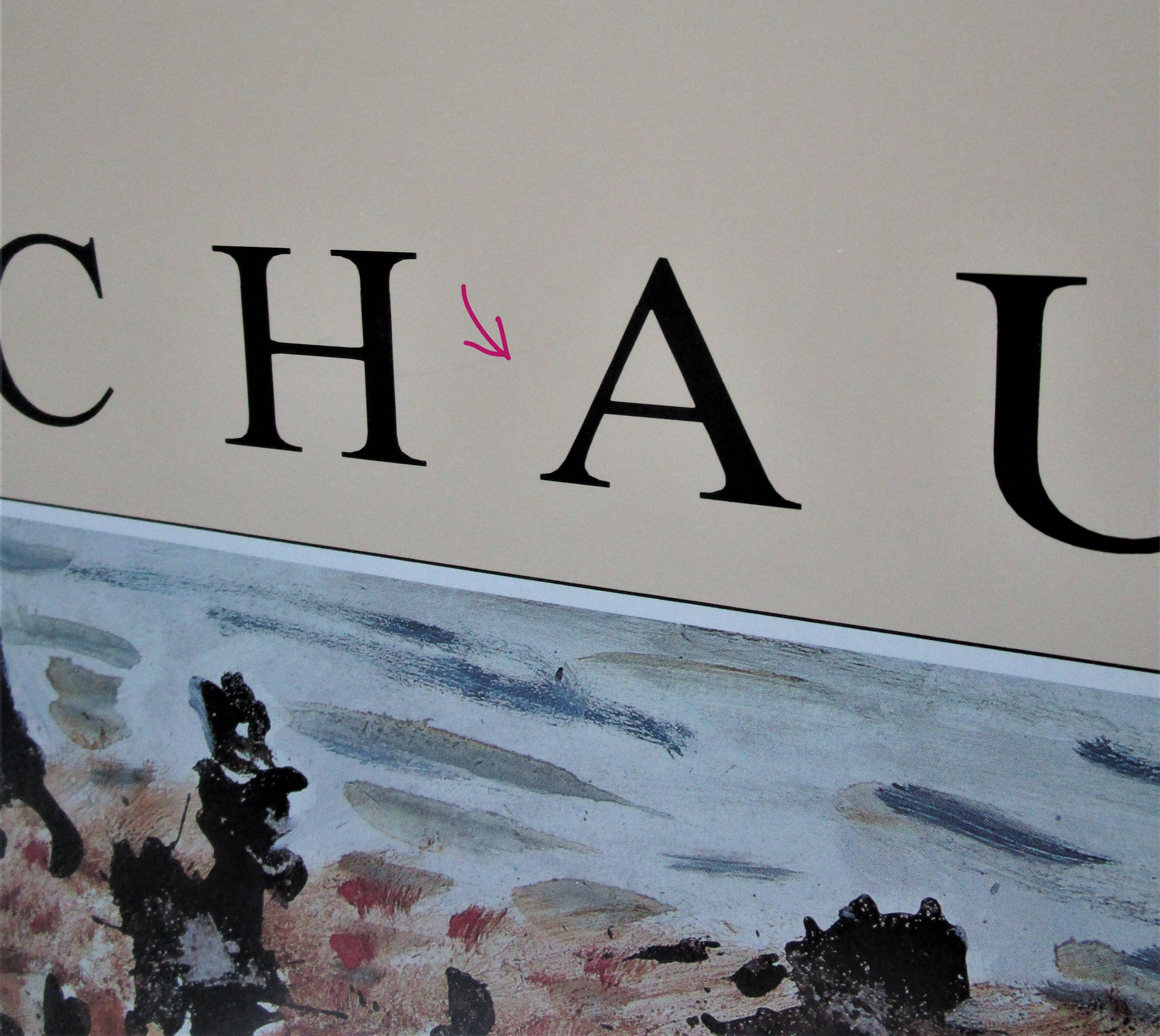Affiche originale exposition Henri Michaux Paris 1987