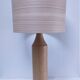 Two designer solid wood "pencil" lamp bases