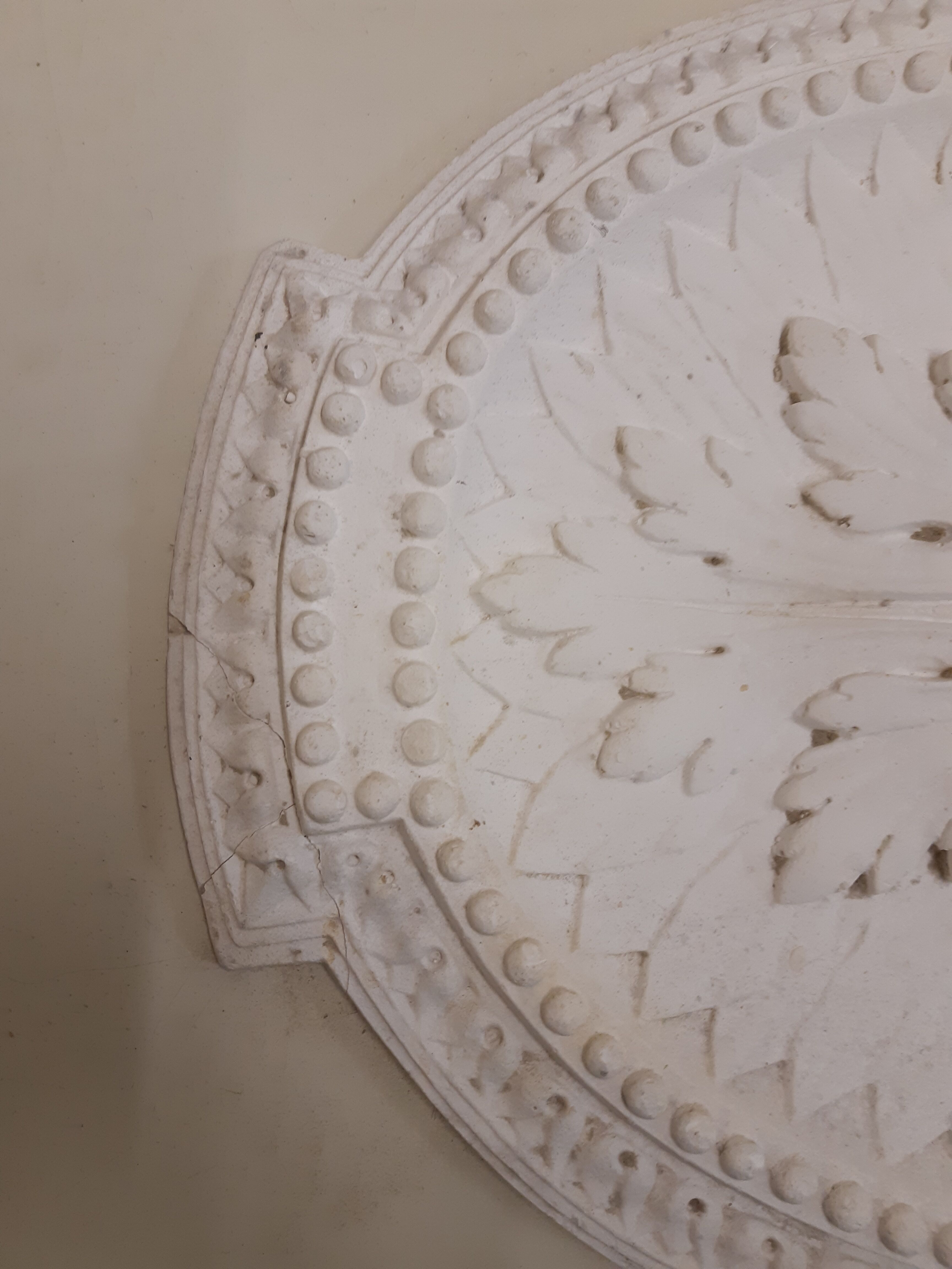 Plaster rose window