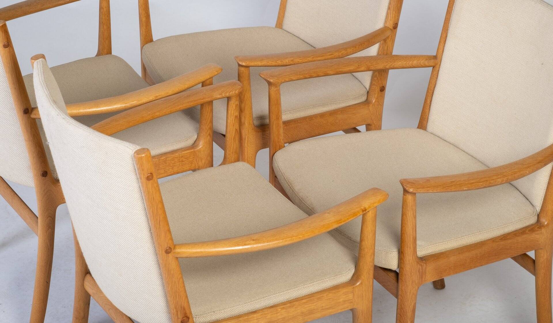 Armchairs by Kai Lyngfeldt Larsen for Søren Willadsen, Denmark, 1950s, Set of 4