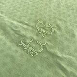 Antique Damask Tablecloth LG - Lime Green - Métis