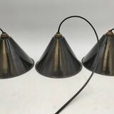 Enameled sheet metal pendant lights
