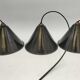 Enameled sheet metal pendant lights