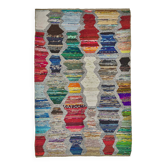 Handwoven Turkish Recycled Boho Rug 198 cm x 318 cm