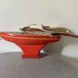 Tirot 400 French-made pond sailboat, vintage toy