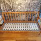 Scandinavian 3-seater sofa blue jersey