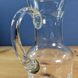 Small crystal carafe pitcher with handle 16cm