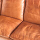 Vintage leather sofa. Belgium, 1970s