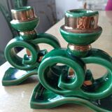 Set of 2 Vallauris candle holders