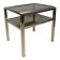 Vintage side table in brass and smoked glass, De Knudt, Belgium, 1970