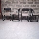 Lot of 4 chairs Baumann Traineau