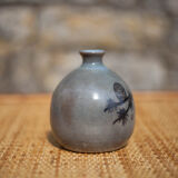 Glazed terracotta ball vase