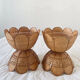 Vintage rattan flower suspension