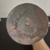 70s chrome metal vases