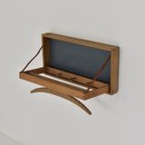 Authentic wall-mounted valet by Adam Hoff & Poul Østergaard for Virum Møbelsnedkeri, Denmark 1963.