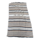 Algerian striped wool blanket or sofa cover with central motif