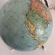 Vintage globe 1962 terrestrial world map glass tripod Taride - 28 cm