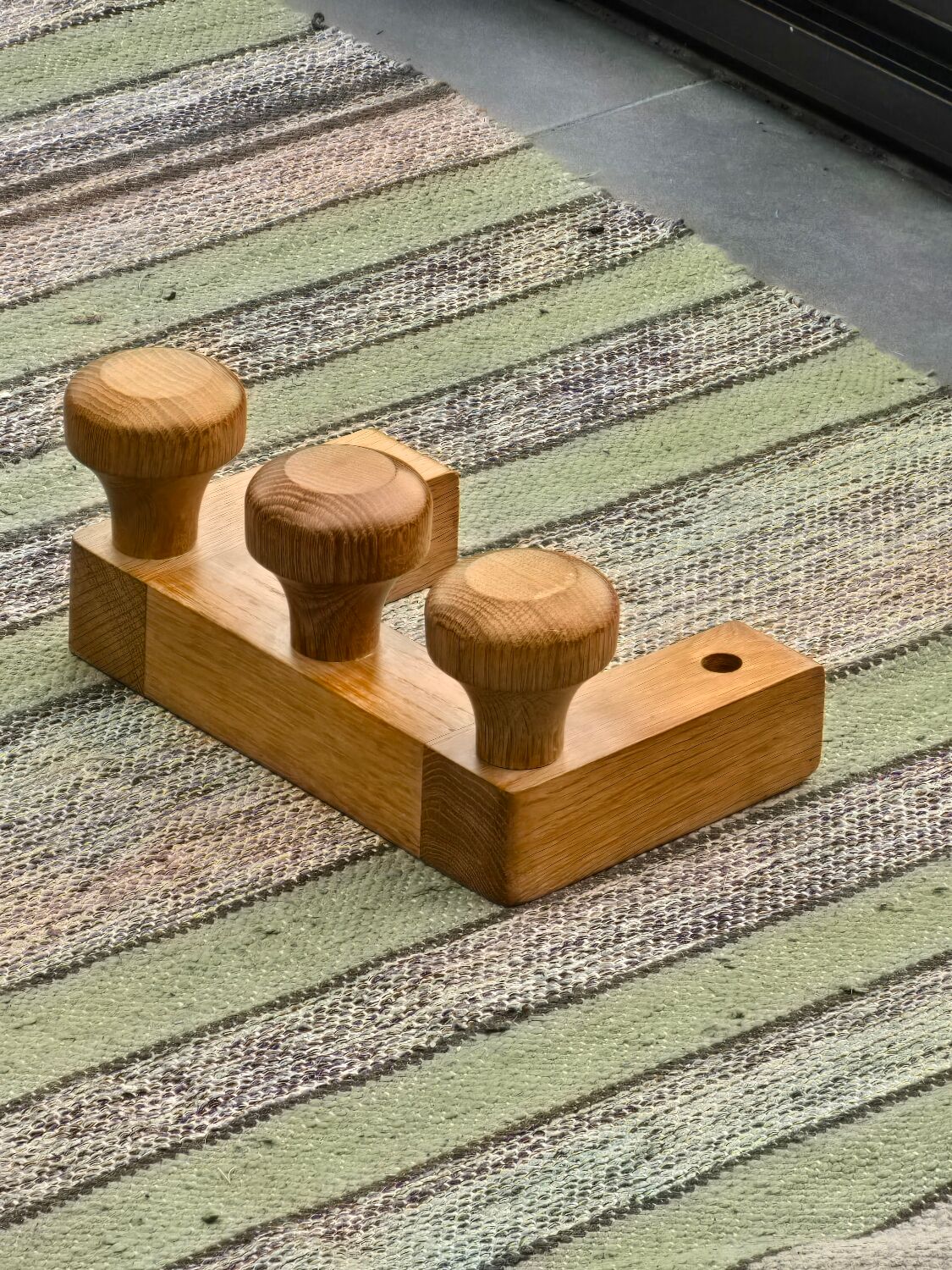 Coat rack with 3 hooks by Guillerme and Chambron