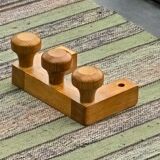 Coat rack with 3 hooks by Guillerme and Chambron