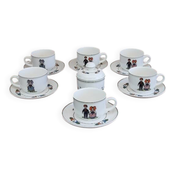 Service à café Villeroy & Boch modèle ''Hansi d’Alsace