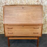 1960s 1970s teak secretary dresser Arne Wahl Iversen for Vinde Møbelfabrik