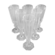 Service of 6 baccarat crystal flutes balustre leg flat odds 1840