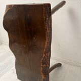 Brutalist vintage coffee table and 2 stools