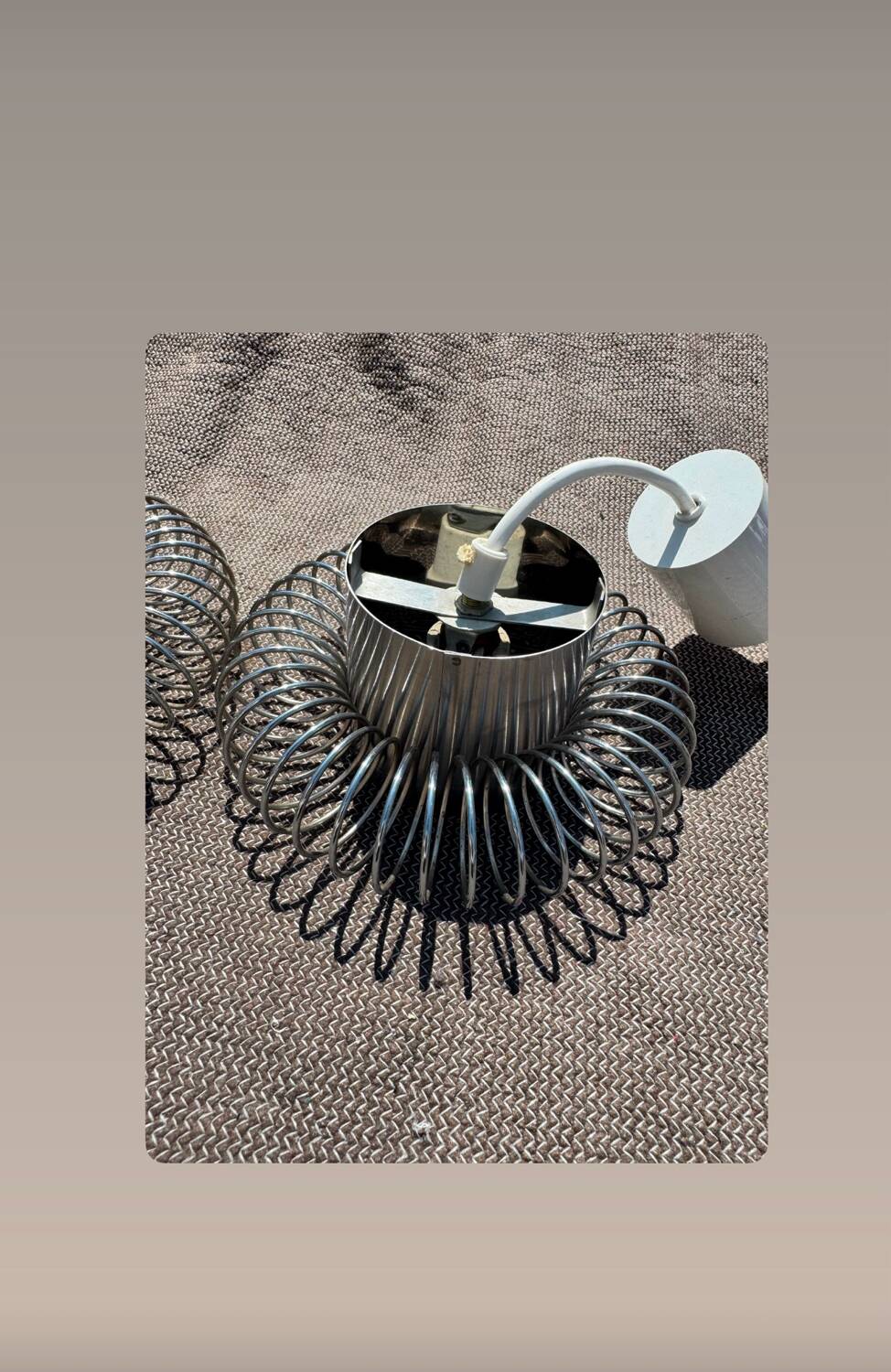 Pair of 70's Andrea Lazzari pendant lights for Morosini